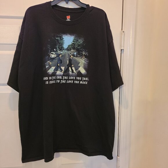 The Beatles Abbey Road The End Quote Round Neck T-Shirt Unisex Size 3XL/3TG/3XG. - Picture 1 of 4